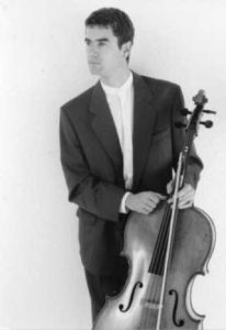 Donald Gillan with cello