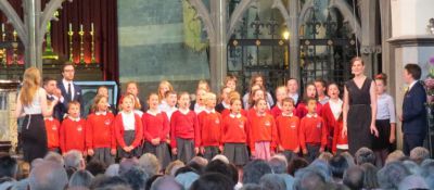 Children performing as a choir