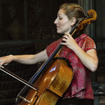 Cara Berridge on cello Cara Berridge on cello