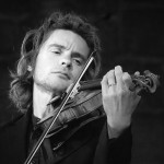 Ben Hancox Ben Hancox on violin in black and white photo