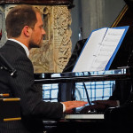 Neal Thornton on the piano Neal Thornton on the piano